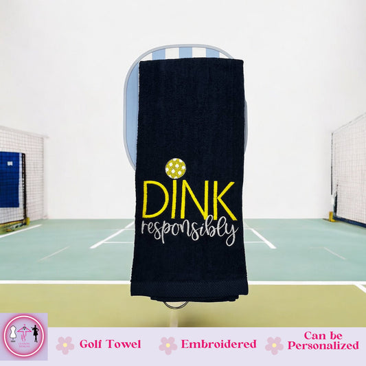 Personalized Pickleball Towel with Embroidery for Players' Gift - JJHG Custom Designs